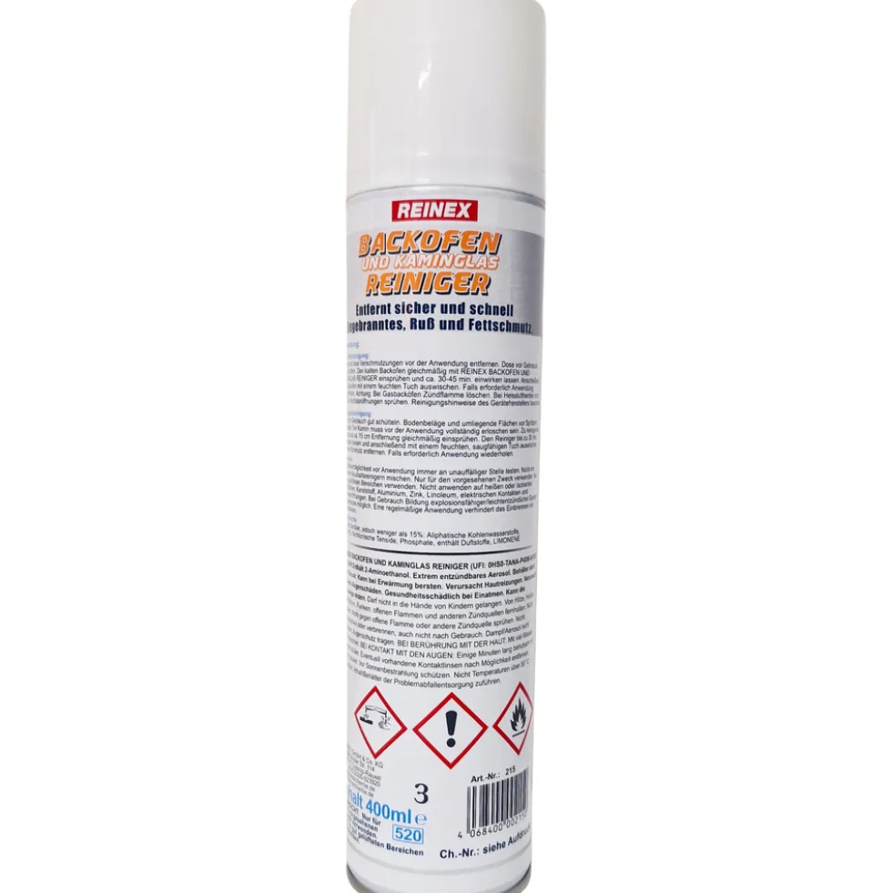 Reinex Backofen- und Kaminglasreiniger Spray 400ml