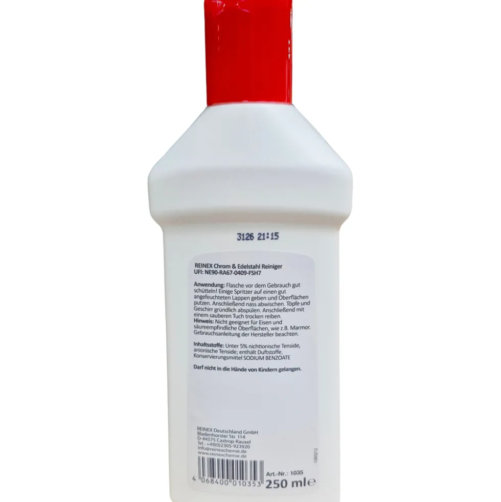 Reinex Chrom- und Edelstahlreiniger 250 ml