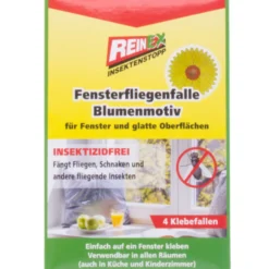 Reinex Fenster-Fliegenfalle Blumenmotiv