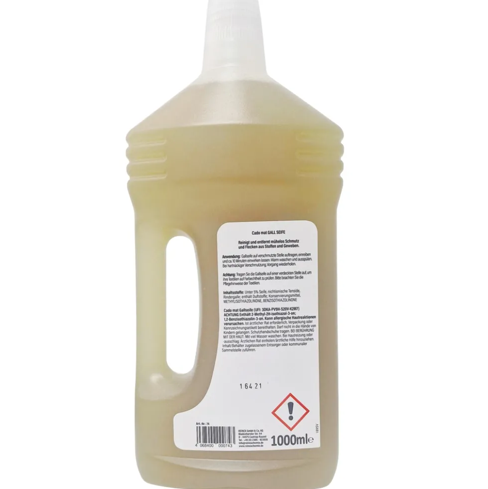 Reinex flüssige Gallseife mit Softbürste 1000 ml