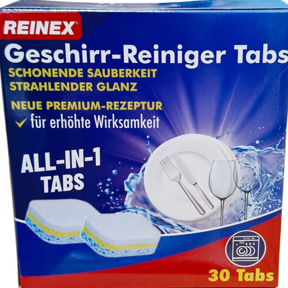 Reinex Geschirr Reiniger Tabs 7in1 30 Stück