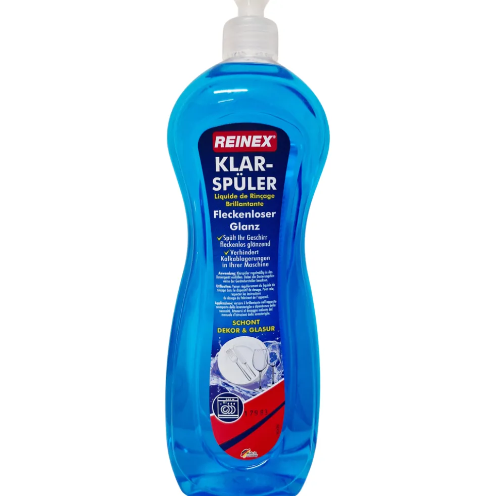 Reinex Klarspüler 1 Liter mit Zitronenduft, für die Geschirrspülmaschinen