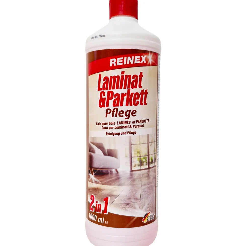 Reinex Laminat- und Parkettpflege 1 Liter, Konzentrat mit Orangenöl