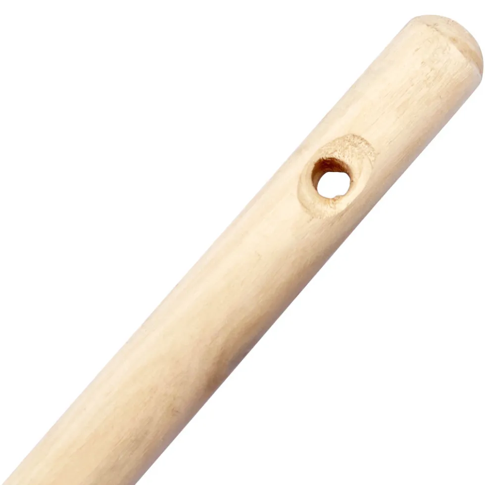 Reisstrohbesen 4-Naht mit Holzstiel 143 cm