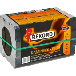 REKORD® Braunkohle-Kaminbriketts10 kg mit langer Brenndauer