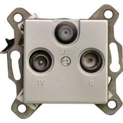 REV Antennendose TV/RF/Sat Arcada chrom Unterputz
