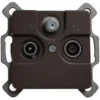 REV Antennendose TV/RF/Sat EverLuxe espresso Unterputz