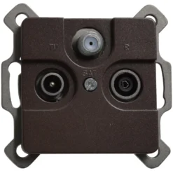 REV Antennendose TV/RF/Sat EverLuxe espresso Unterputz