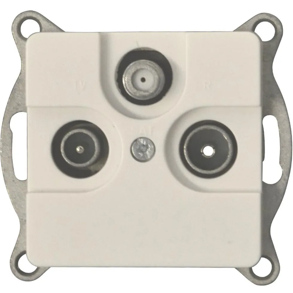 REV Antennendose TV/RF/Sat EverLuxe weiss Unterputz