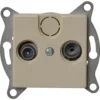 REV Antennendose TV/RF Standard Quadro cremeweiß Unterputz