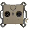 REV Antennendose TV/RF Trend maron Unterputz