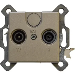 REV Antennendose TV/RF Trend maron Unterputz