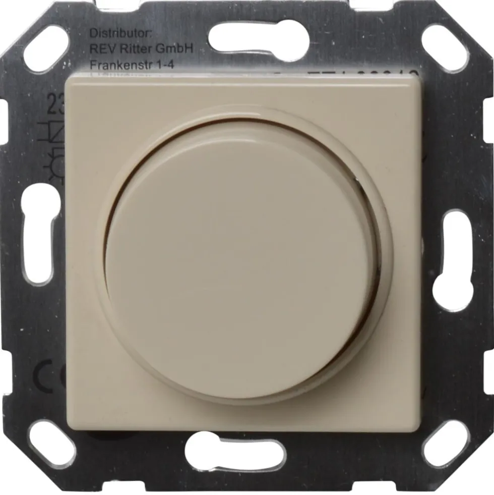 REV Dimmer EV300VA 300W Standard Quadro elektronisch Helligkeitsregler cremeweiß