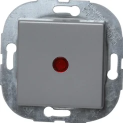 REV Kontroll-Schalter Standard Quadro silber Unterputz Wechselschalter