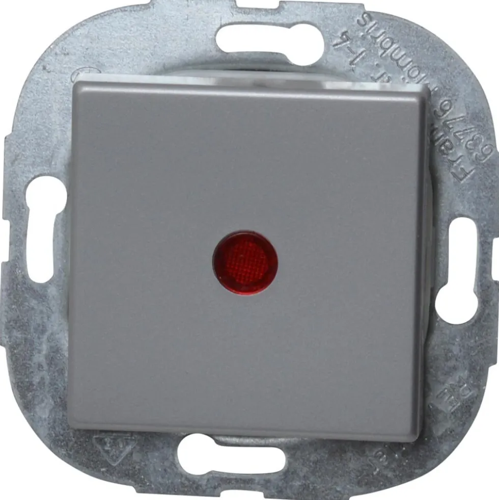 REV Kontroll-Schalter Standard Quadro silber Unterputz Wechselschalter