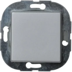 REV Kreuzschalter Standard Quadro silber Unterputz Lichtschalter