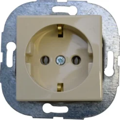REV Schutzkontakt Steckdose Standard Quadro Einbausteckdose cremeweiß