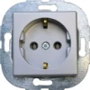 REV Schutzkontakt Steckdose Standard Quadro Einbausteckdose silber