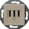 REV Telefonsteckdose TAE NFN Standard Quadro Unterputz cremeweiß