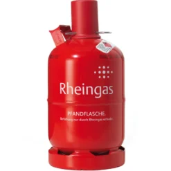 Rheingas Propan Gasfüllung 5 Kg Pfandflasche rot