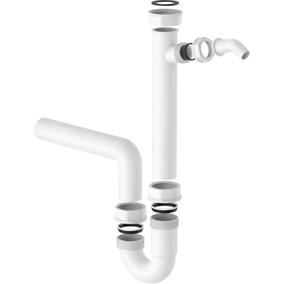 Röhren-Siphon 1-1/2'' x 3/4" x 40 mm