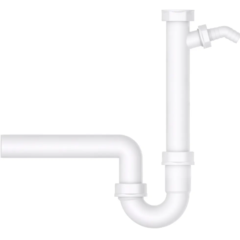 Röhren-Siphon 1-1/2'' x 3/4" x 40 mm