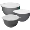 Rührschüssel-Set 3-teilig aus Kunststoff mit Deckel