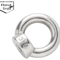 Ringmutter M8, Edelstahl