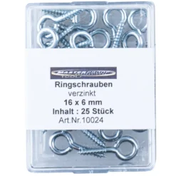 Ringschrauben 25 Stück je 16 x 6 mm