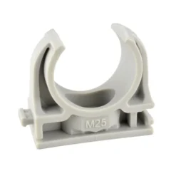 Rohr-Klemmschellen EN25 Ø 25 mm 6 Stückgrau