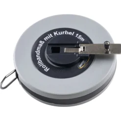 Rollbandmaß 15 m mit Kurbel