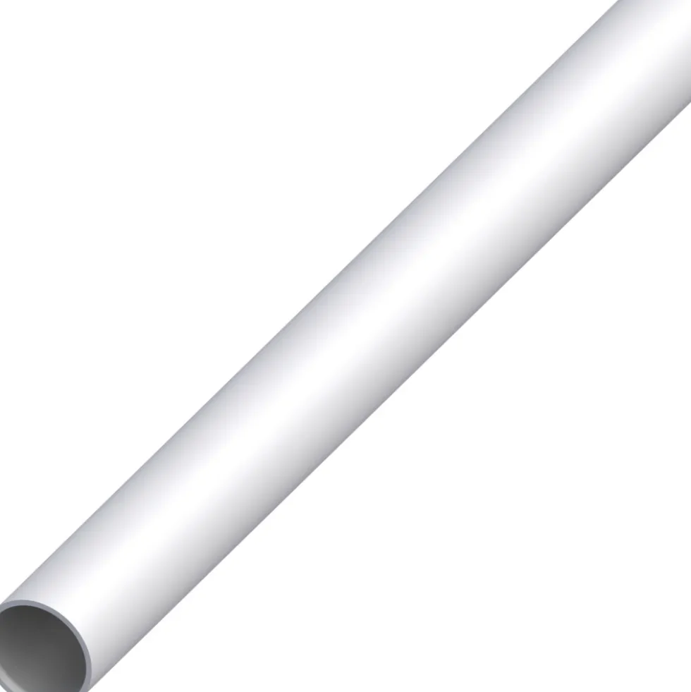 Rundrohr Aluminium eloxiert 2000 x 8 x 1 mm silberfarben
