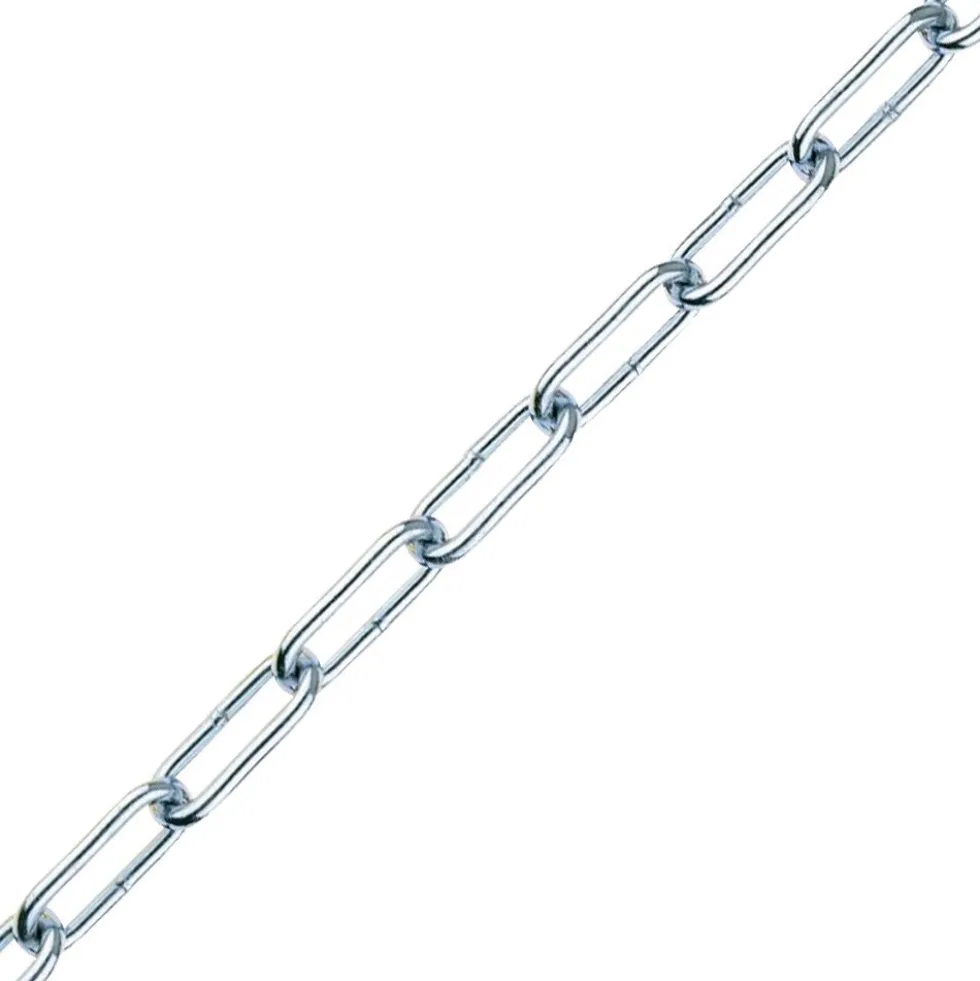Rundstahlkette Ø 5 mm aus verzinktem Stahl, Form C Meterware