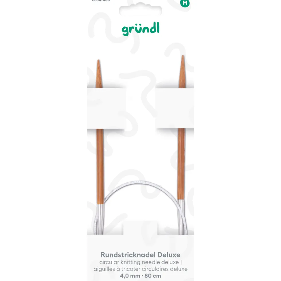Rundstricknadel Deluxe Bambus 4,00 mm 80 cm