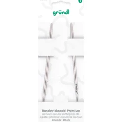 Rundstricknadel Premium Metall 3,50 mm 80 cm