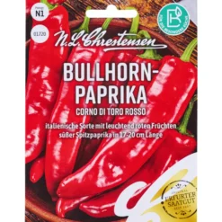 Saatgut Bullhorn-Paprika für ca. 12 Pflanzen