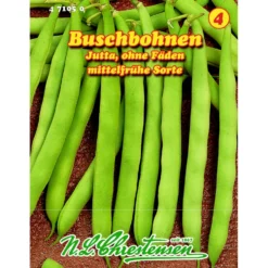 Saatgut Buschbohnen Jutta ca. 9 laufende Meter
