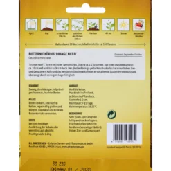 Saatgut Butternutkürbis Orange Nut F1
