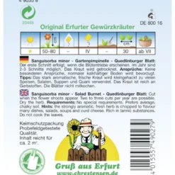 Saatgut Gartenpimpinelle ca. 2 m²