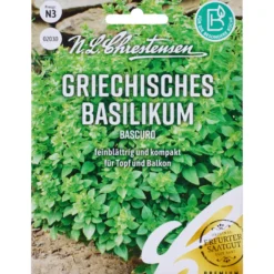 Saatgut Griechisches Basilikum Bascuro