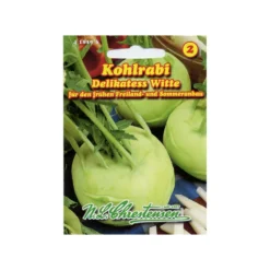 Saatgut Kohlrabi Delikatess ca. 120 Pflanzen weiß