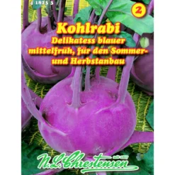 Saatgut Kohlrabi Delikatess ca. 120 Pflanzen blau