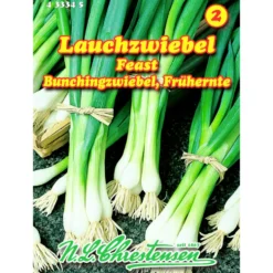 Saatgut Lauchzwiebel Feast ca. 3 laufende Meter