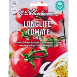 Saatgut Longlife-Tomate Cindel F1 für ca. 5 Pflanzen
