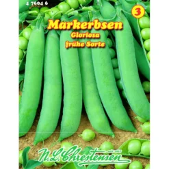 Saatgut Markerbsen Gloriosa ca. 8 laufende Meter