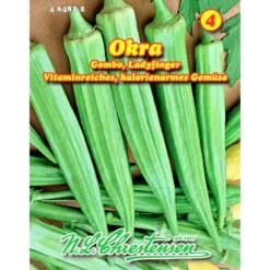 Saatgut Okra Gombo Ladyfinger ca. 10 Pflanzen