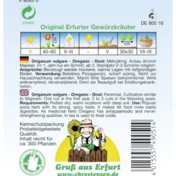 Saatgut Oregano Dost ca. 300 Pflanzen