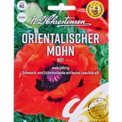 Saatgut Orientalischer Mohn Rot