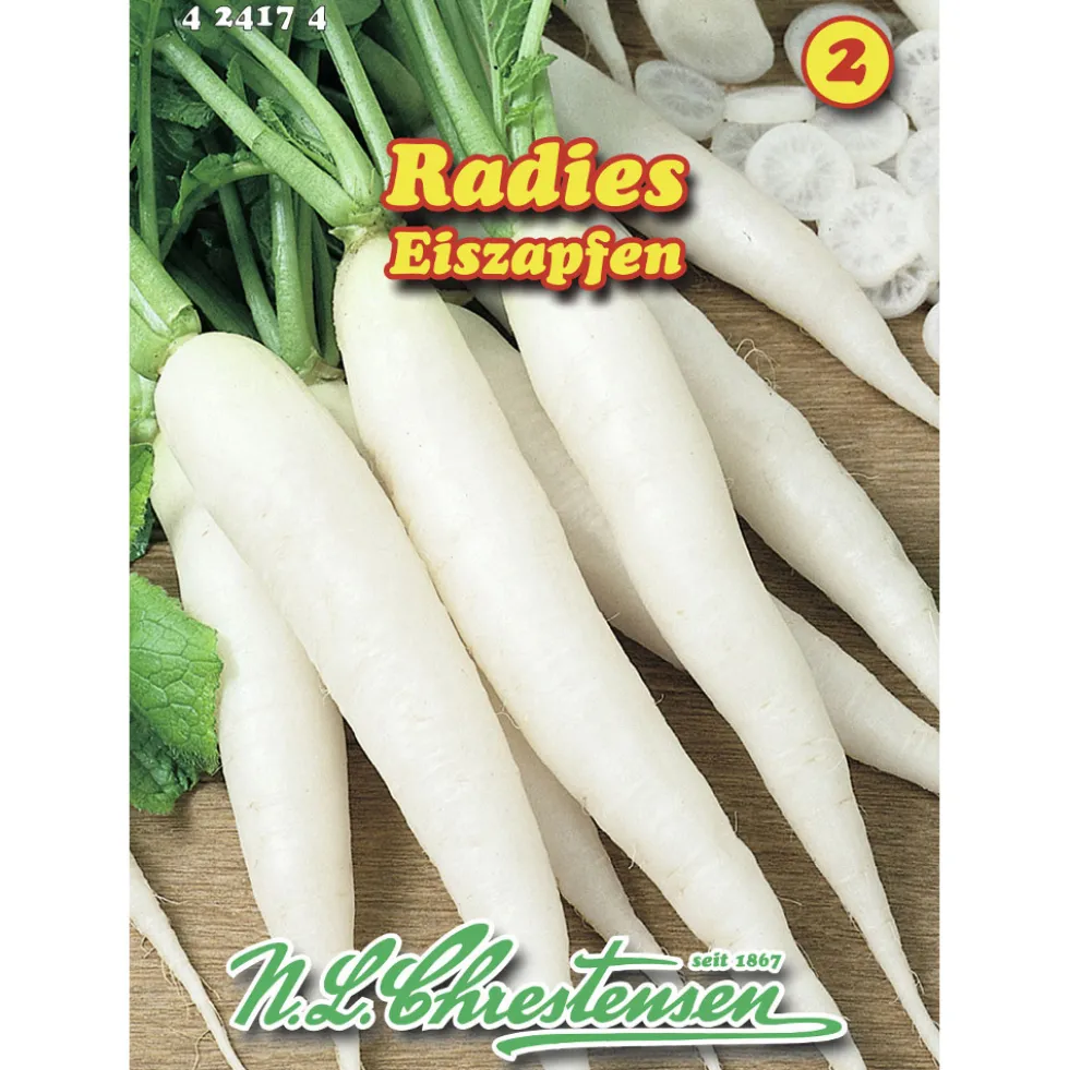 Saatgut Radieschen Eiszapfen ca. 6-8 laufende Meter