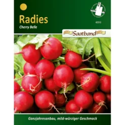 Saatgut Radies Cherry Belle ca. 2 Meter Saatband